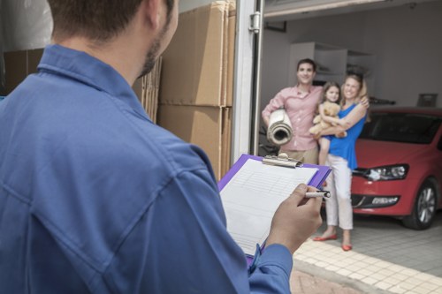 Secure self storage access and clean unit interior in Chelsea
