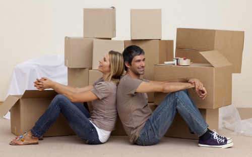 Organised moving day setup for a Chelsea apartment relocation