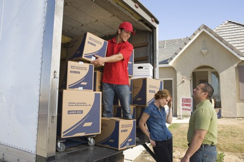 Packing team organizing fragile belongings for a Chelsea move