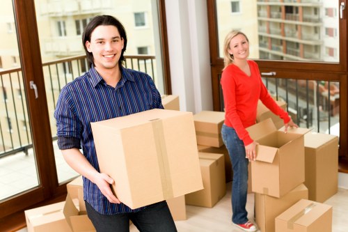 Furniture disassembly for office removals in Chelsea