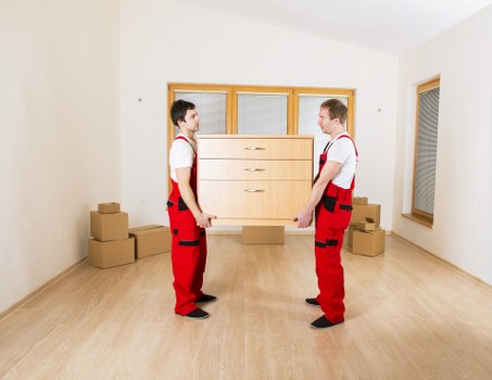 Packed moving boxes ready for Chelsea relocation